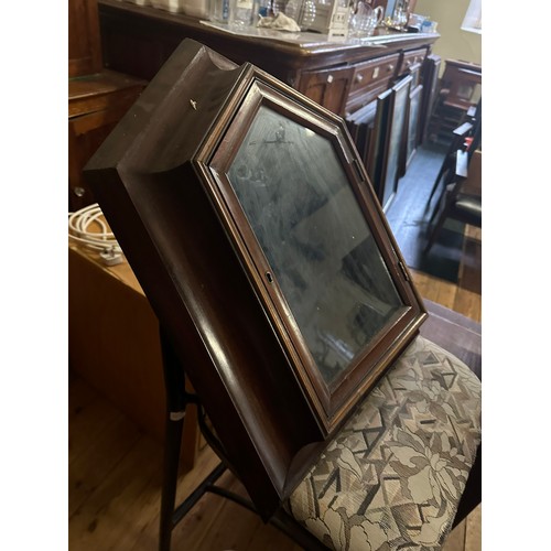 250B - Mahogany and glass reliquary 23'' x 17'' (no relics)
