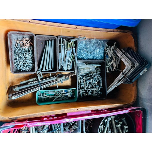 2 - Large box of nails, screws, running bolts etc