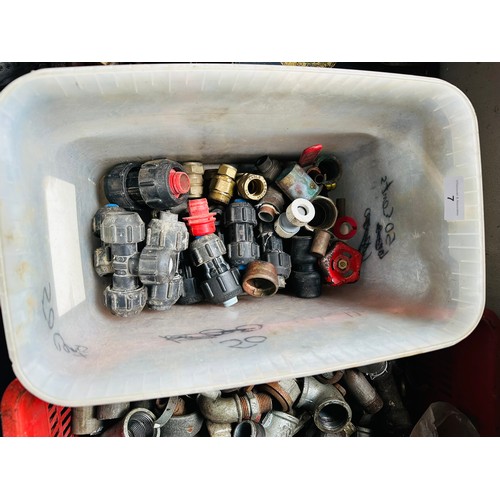 7 - Box of plumbing fittings