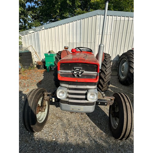 283 - Massey Ferguson 133, 4 rims and tyres, new front axel, new lift arms, new mud guards, new leg rests,... 