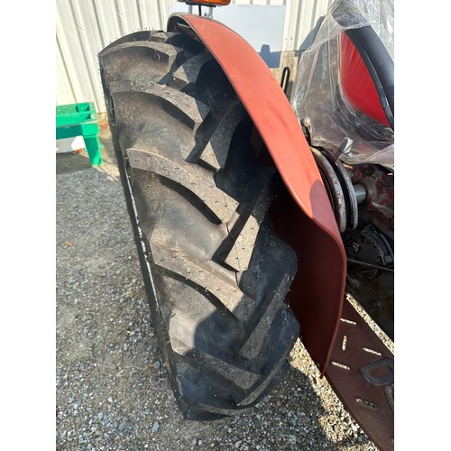 283 - Massey Ferguson 133, 4 rims and tyres, new front axel, new lift arms, new mud guards, new leg rests,... 