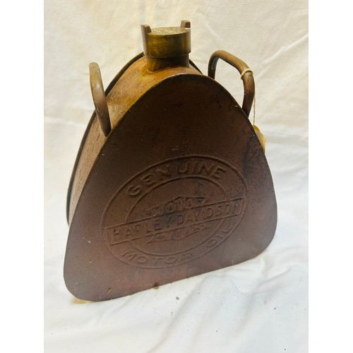 288 - Harley Davidson Petrol can with brass lid