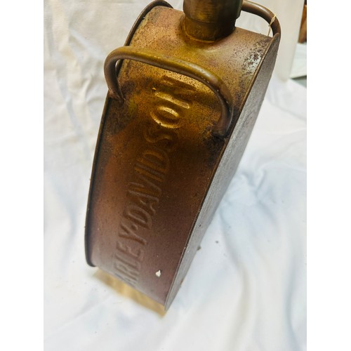 288 - Harley Davidson Petrol can with brass lid