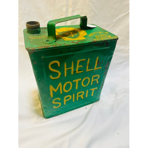 289 - Shell motor Spirit petrol can, no lid