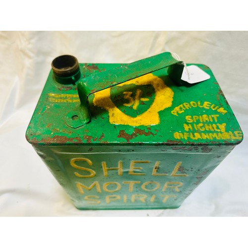 289 - Shell motor Spirit petrol can, no lid