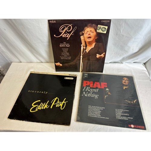 39 - 3 LP's by Edith Piaf