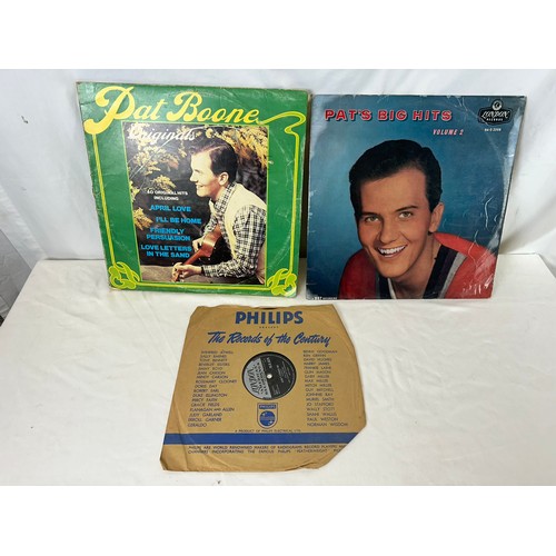 41 - Pat Boone x2 LP''s and original '78'