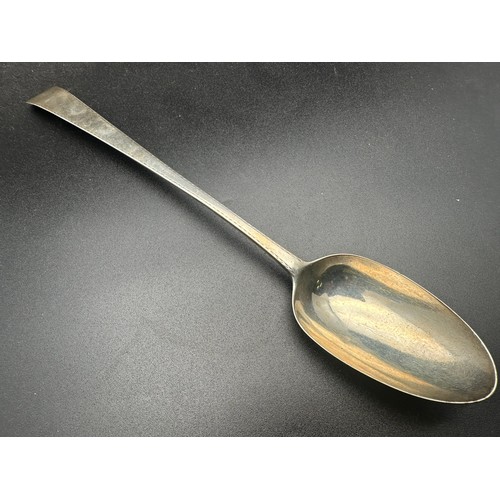 133 - Large Geargian serving spoon by Silversmith John Pittar, 12''L and 95 grams