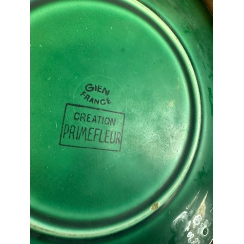 3 - Beautiful emerald green French plates (4)