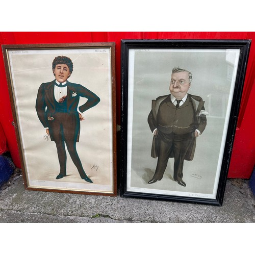 218 - Oscar Wilde & John.E Redmond pictorial prints H49cm
 W34cm