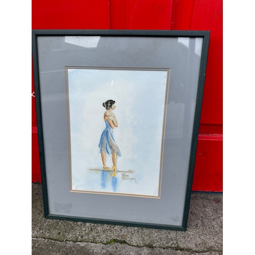 13 - Watercolour framed by renowned Limerick Artist Frank Bouchier, 16'' x 21''