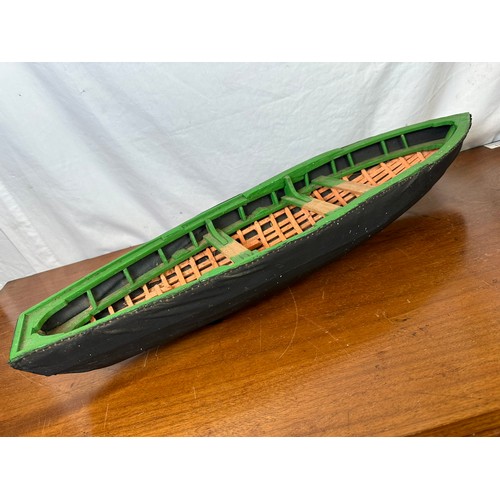 19 - Traditional hand made model Currach, 2' long