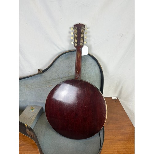 21 - 8 string mandolin and case, British made