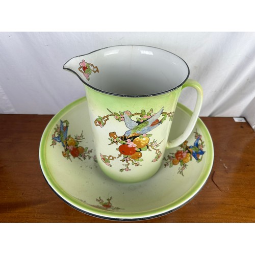 361 - Victorian large jug and basin