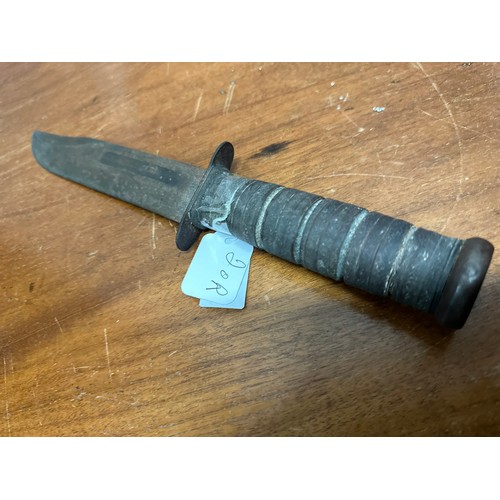 385 - United States Military issued Ka-Bar dagger. US Marine Corps, fighting knife