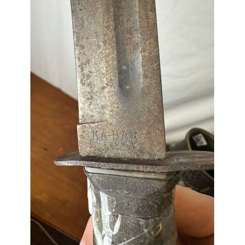 385 - United States Military issued Ka-Bar dagger. US Marine Corps, fighting knife