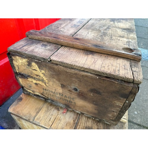 225 - Cork distilleries wooden naggin crate H22cm W69cm D37cm