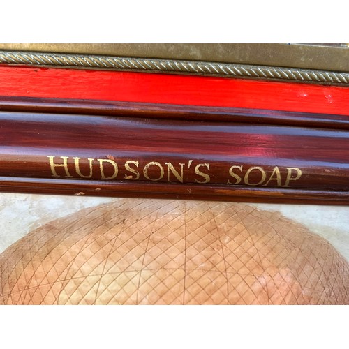 53 - Hudson's Soap  pictorial shop advertising H76cm W68cm