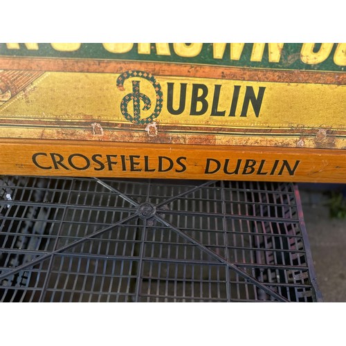 103 - Cross Fields Eire crown soap, Dublin  pictorial pub advertising  H63cm W81cm