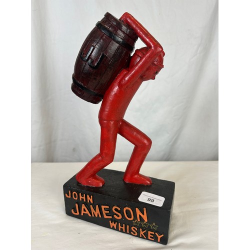 99 - john Jameson barrel man shelf advertising