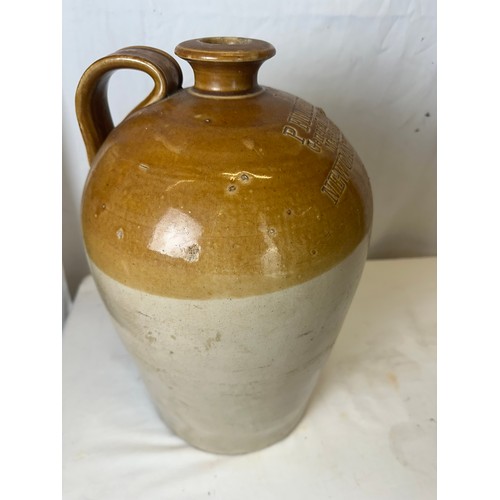 208 - Rare P. Fitzgibbon Newcastlewest 2 gallon earthenware jar, excellent condition