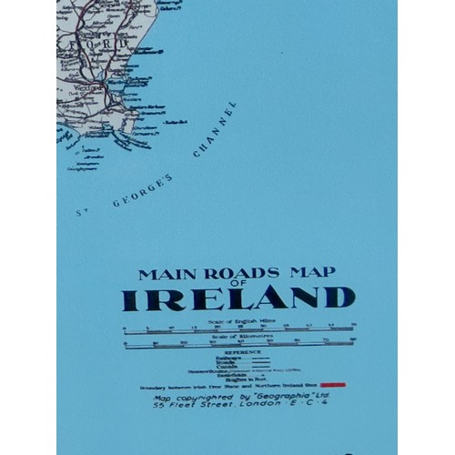 50 - Firestone Tyres “Map Of Ireland” pictorial advertising tin Sign. H124cm W74cm