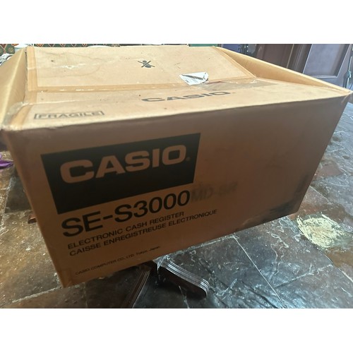 118 - Casio SE S3000 cash register (as new) WITH KEY