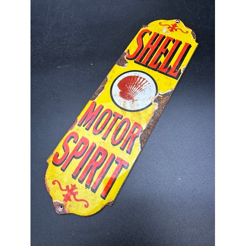 343 - Shell Motor Spirit enamel sign, 8''