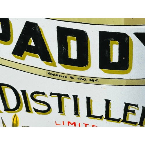 346 - Paddy Old Irish Whiskey Cork Distilleries Company, large pictorial pub advertising Enamel Sign. This... 