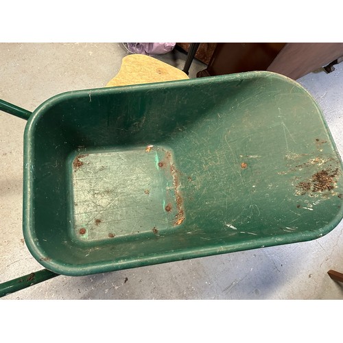 176 - Green wheelbarrow