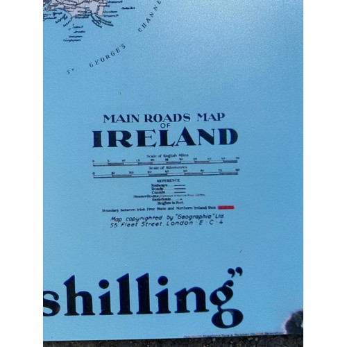 261 - Large Firestone Tyres Irish Map pictorial
advertising wall mounted Sign. H125cm
W75cm