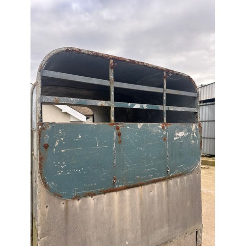 227 - Livestock trailer with steel floor with ramp, loading gates, working lights and mud guards