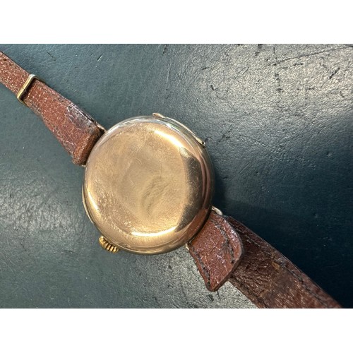 104A - Mappin ‘Campaign’ 9 carat gold officers trench watch
Imported case h/m London 1916
Movement Longines... 