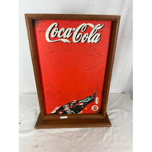 473 - Coca Cola 2 sided menu board 15''x 19''h