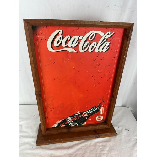 473 - Coca Cola 2 sided menu board 15''x 19''h