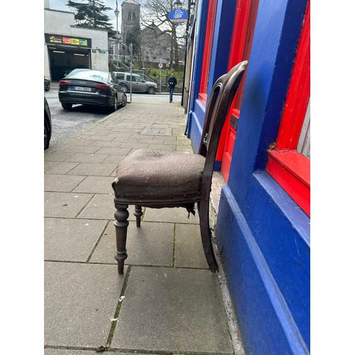 474 - A set of 6 vintage Victorian dining chairs A.F.