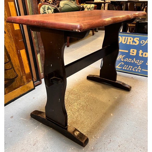 mahogany high bar tables, 40''h and 2 Pedestal round tables