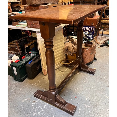 mahogany high bar tables, 40''h and 2 Pedestal round tables