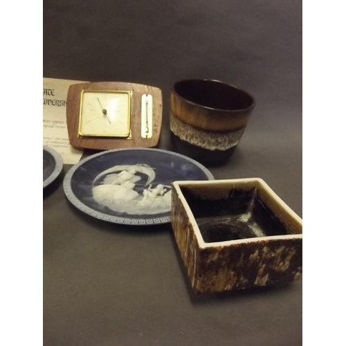 1 - Two cameo collector's plates, and other various Studio pottery etc, Best Bid