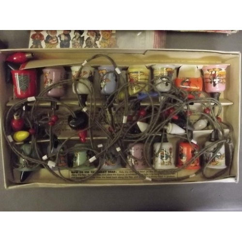 25 - A set of Mazda 'Mickey Mouse' Christmas lights, together with other Disney memorabilia including a c... 