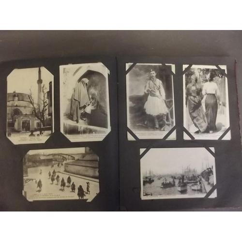 37 - An album of postcards, mainly WWI including Balkans, Salonica etc (135)