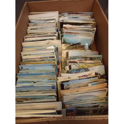 4 - A box of various postcards, mostly topographical