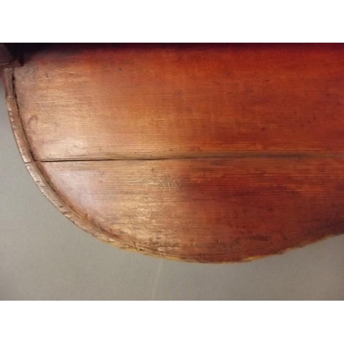 58 - An early cello for restoration, bears label 'Ventapane', 48