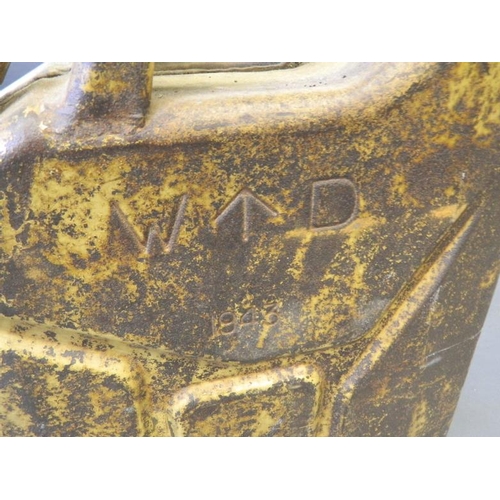 50B - A WWII jerry can, stamped 'W.D. 1943' and 'A.M.C.'