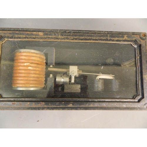 50F - A 'Neville Automatic cut-in-cut-out' electrical Britsh Navy submarine switch in display case, and a ... 