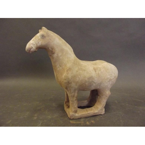 50U - A Chinese terracotta figure of a horse, 6