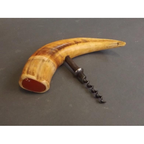 9 - A corkscrew with a boar tusk handle, 6