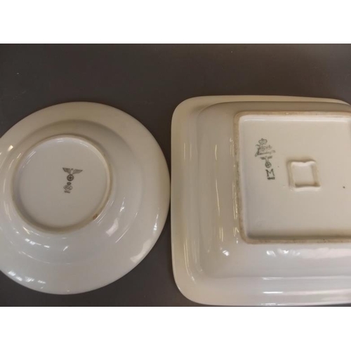 21 - Two WWII German military mess dishes