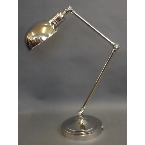 861 - A nickelplated anglepoise desk lamp, 26