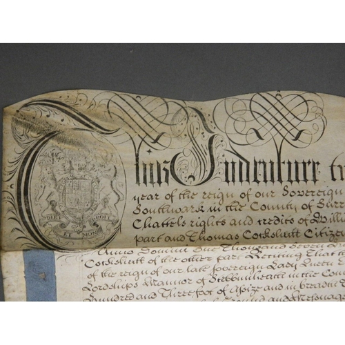 3 - A collection of C18th and later indentures on vellum and parchment